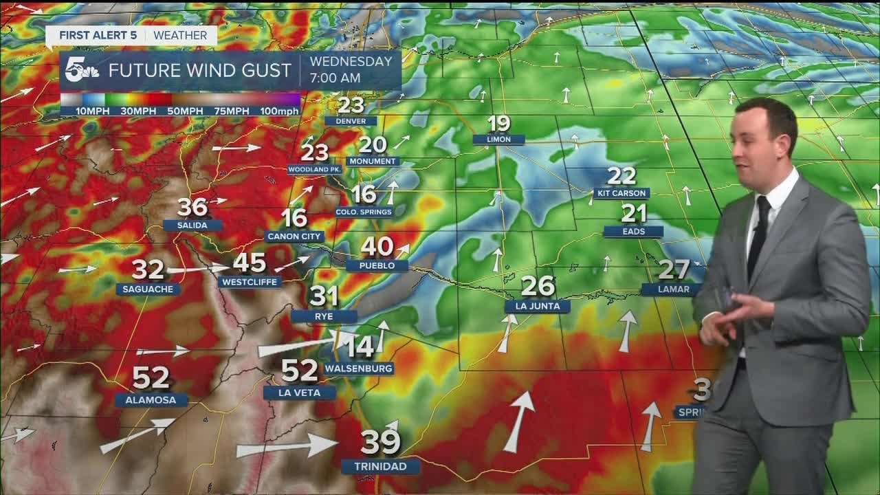 Widespread 60 to 80 mph wind gusts with a few localized 90 to 100 mph gusts