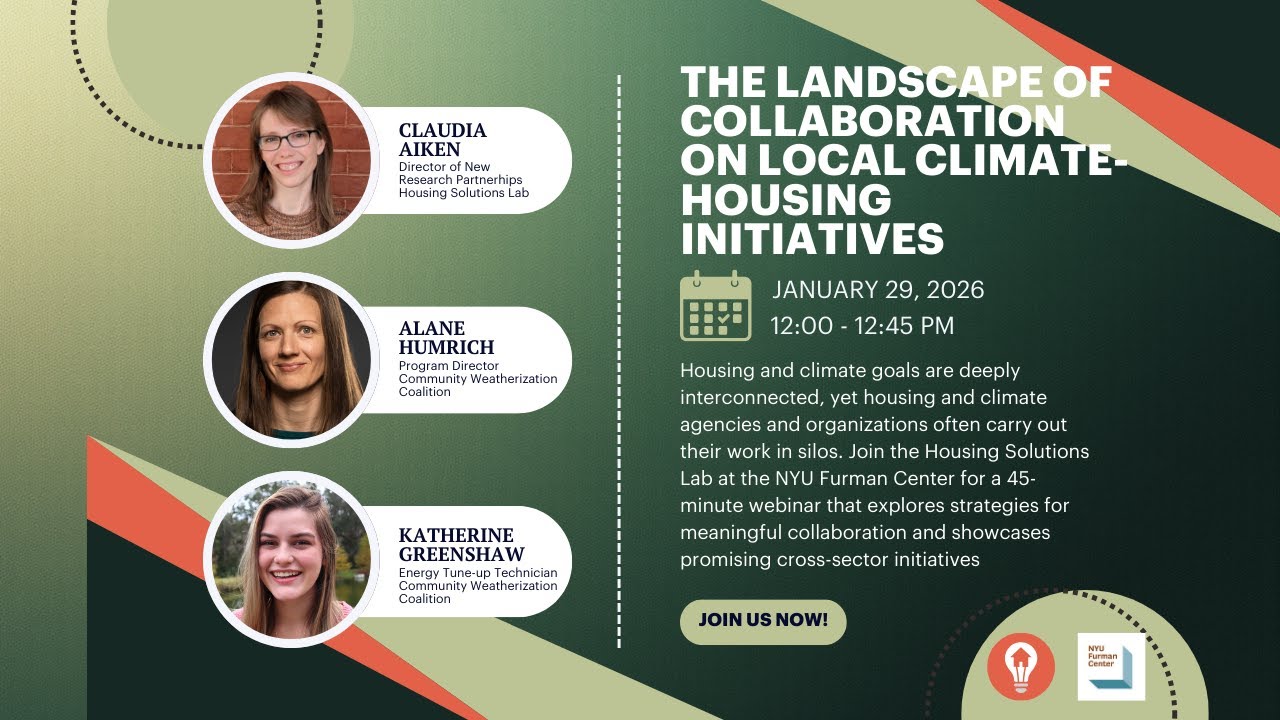 The Landscape of Local Collaboration on Climate Housing Initiatives Source