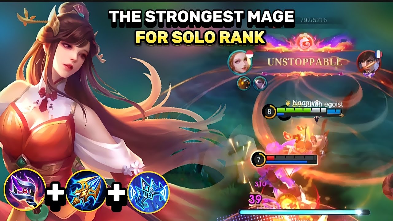 THE STRONGEST MAGE FOR SOLO RANK🔥Top Global Odette Gameplay✨