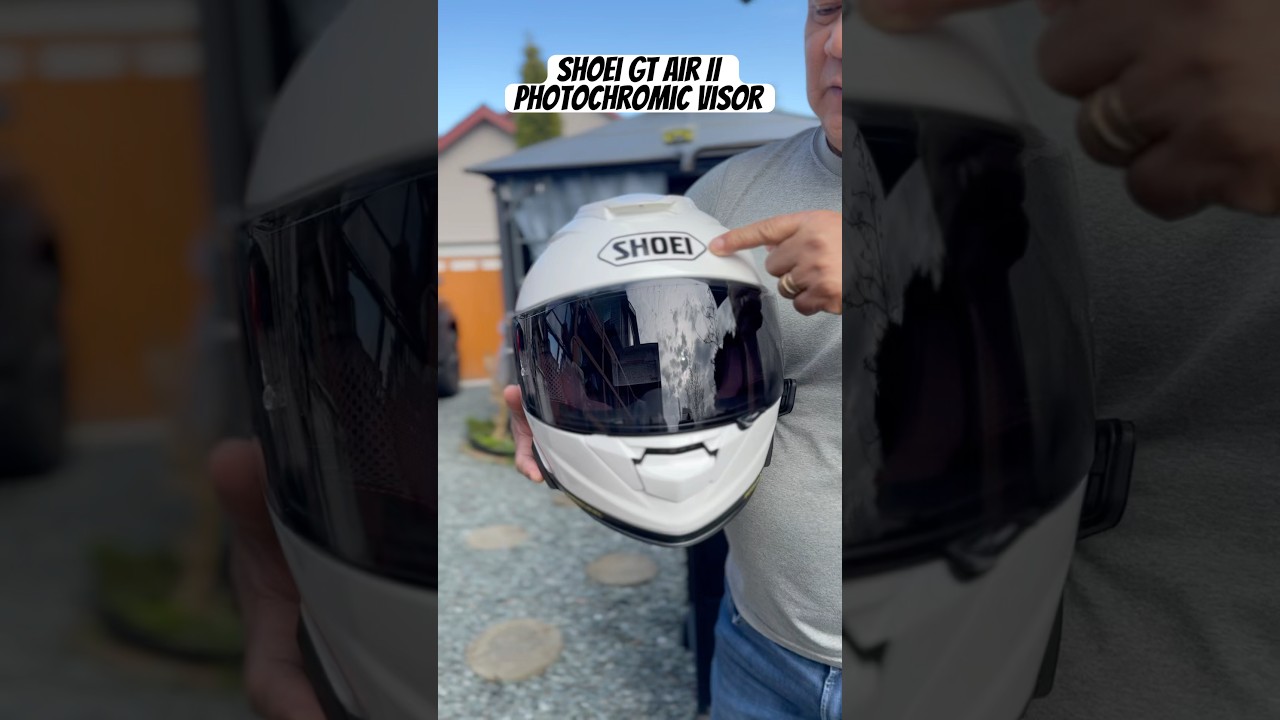 Added some stickers on my Shoei GT Air II + Photochromic Visor #Shoei #gtair2 #photochromic #visor