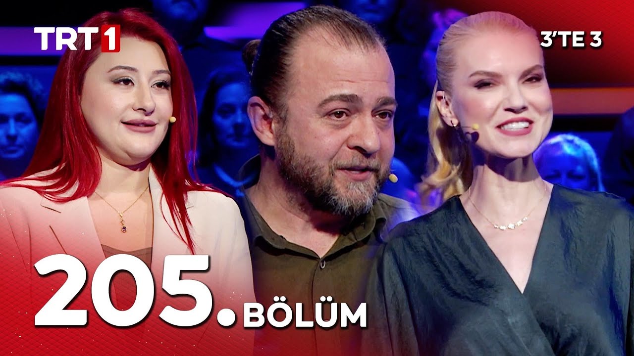 3'te 3 205. B&ouml;l&uuml;m