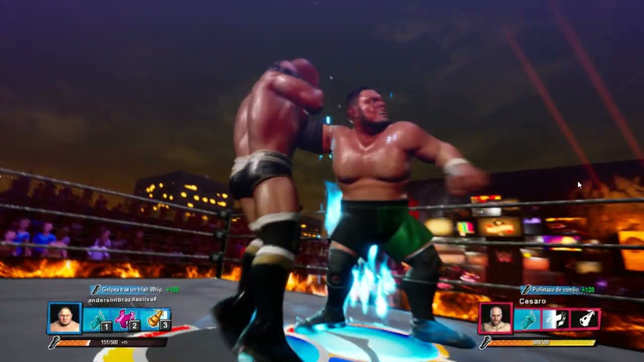 samoa joe vs  cesaro