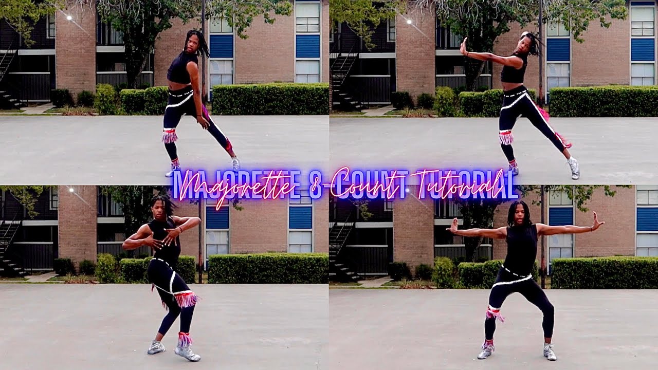 MAJORETTE 8-COUNT TUTORIAL 2023 | SLOW COLLEGIATE 8 COUNTS & 16 COUNTS