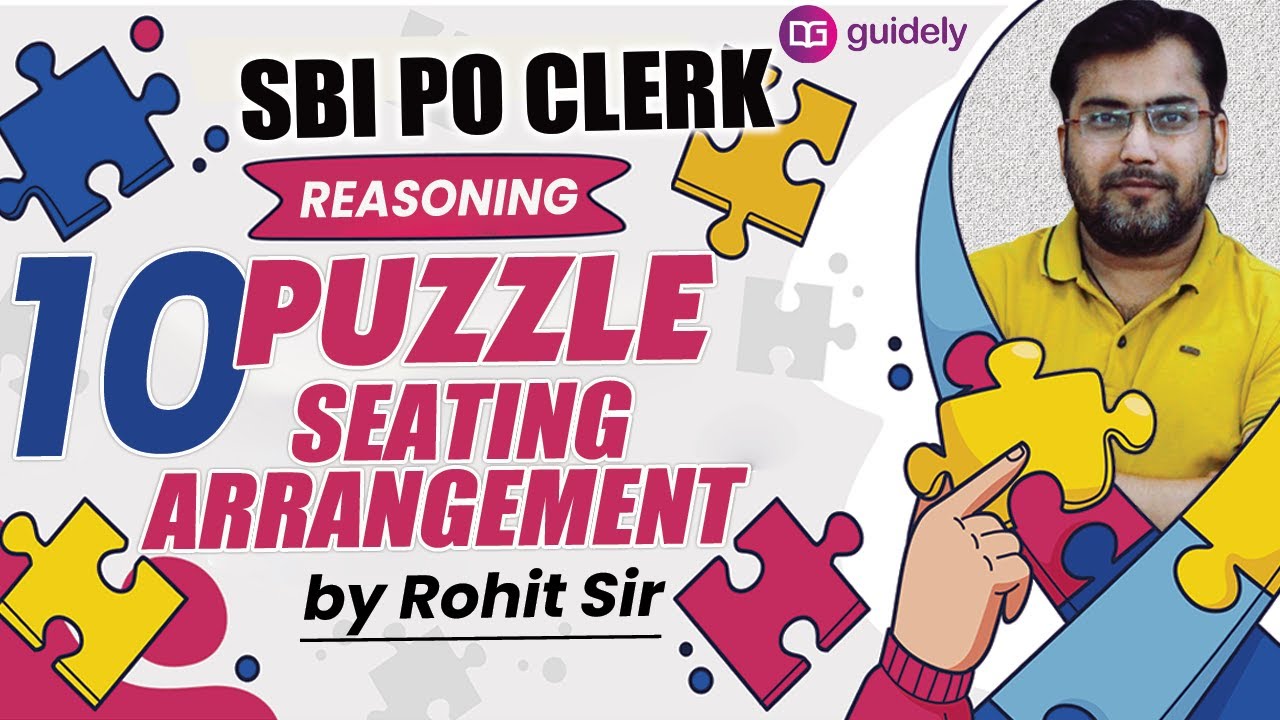 Puzzle Seating Arrangement Reasoning | SBI PO Clerk |Crack Exam Puzzle Questions Tricks By Rohit Sir