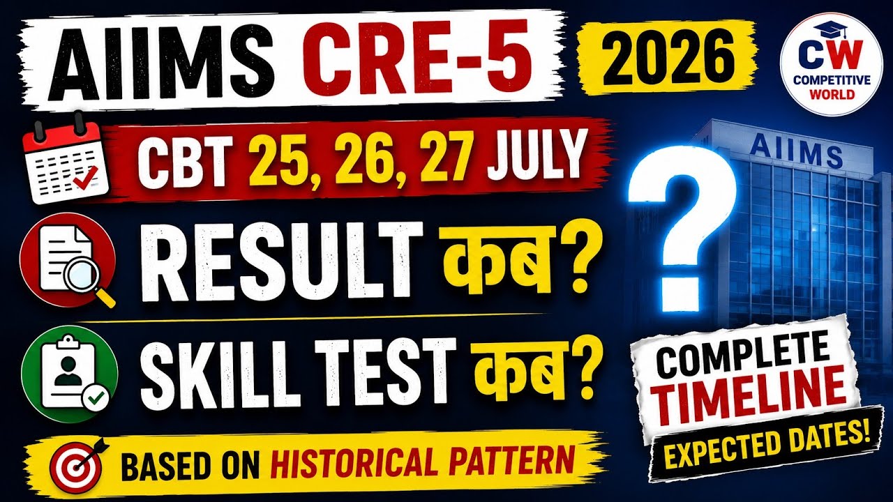 🔥 When will the AIIMS CRE-5 Result be declared? | When will the Skill Test be held? Complete Expe...