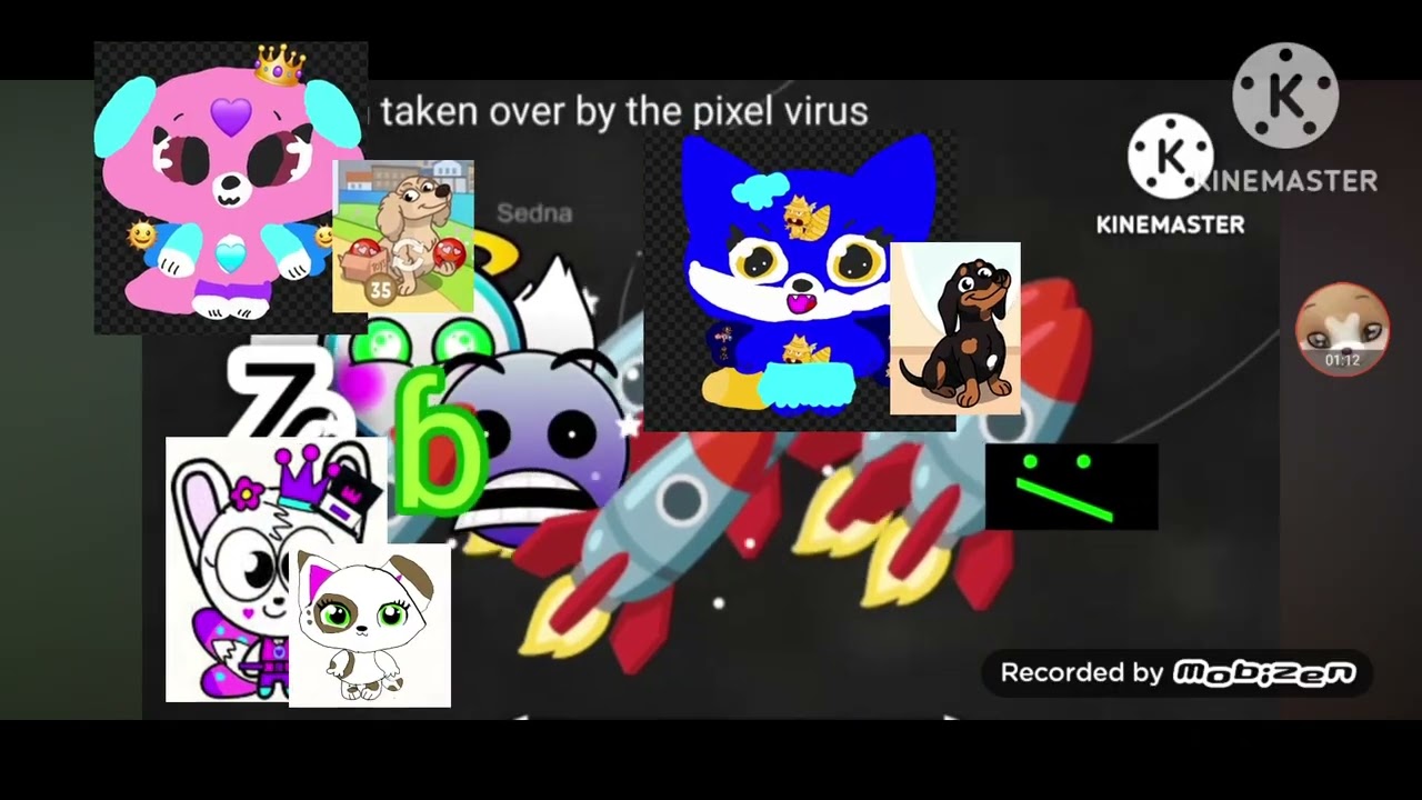 Emoji pixel virus add round 6