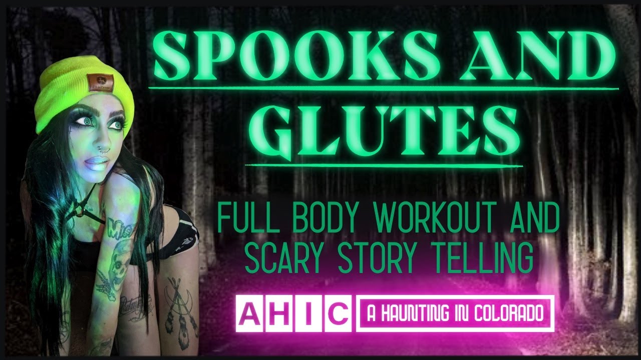 Full body barre workout and relaxing scary story telling, slim arms and legs, build glutes, and abs