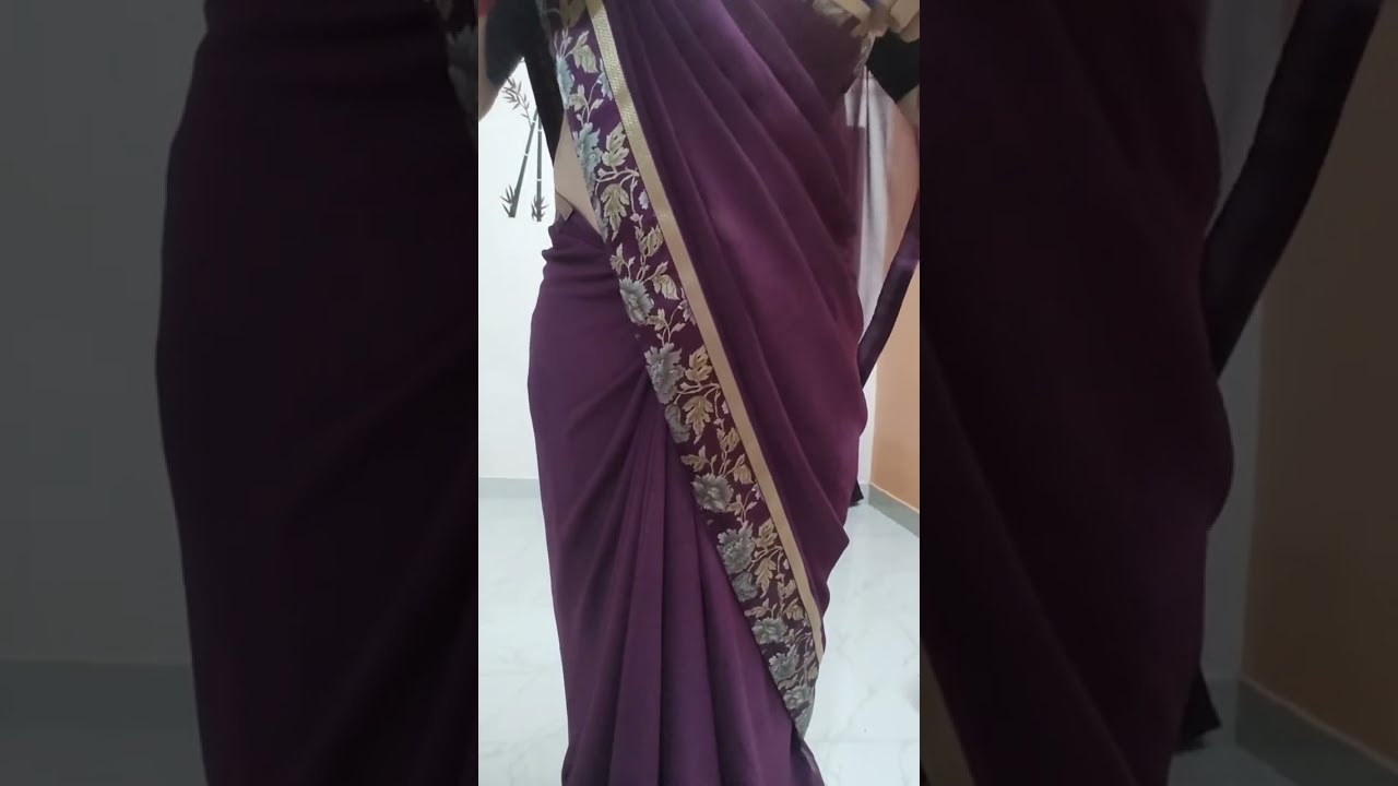 Crossdresser in beautiful saree.