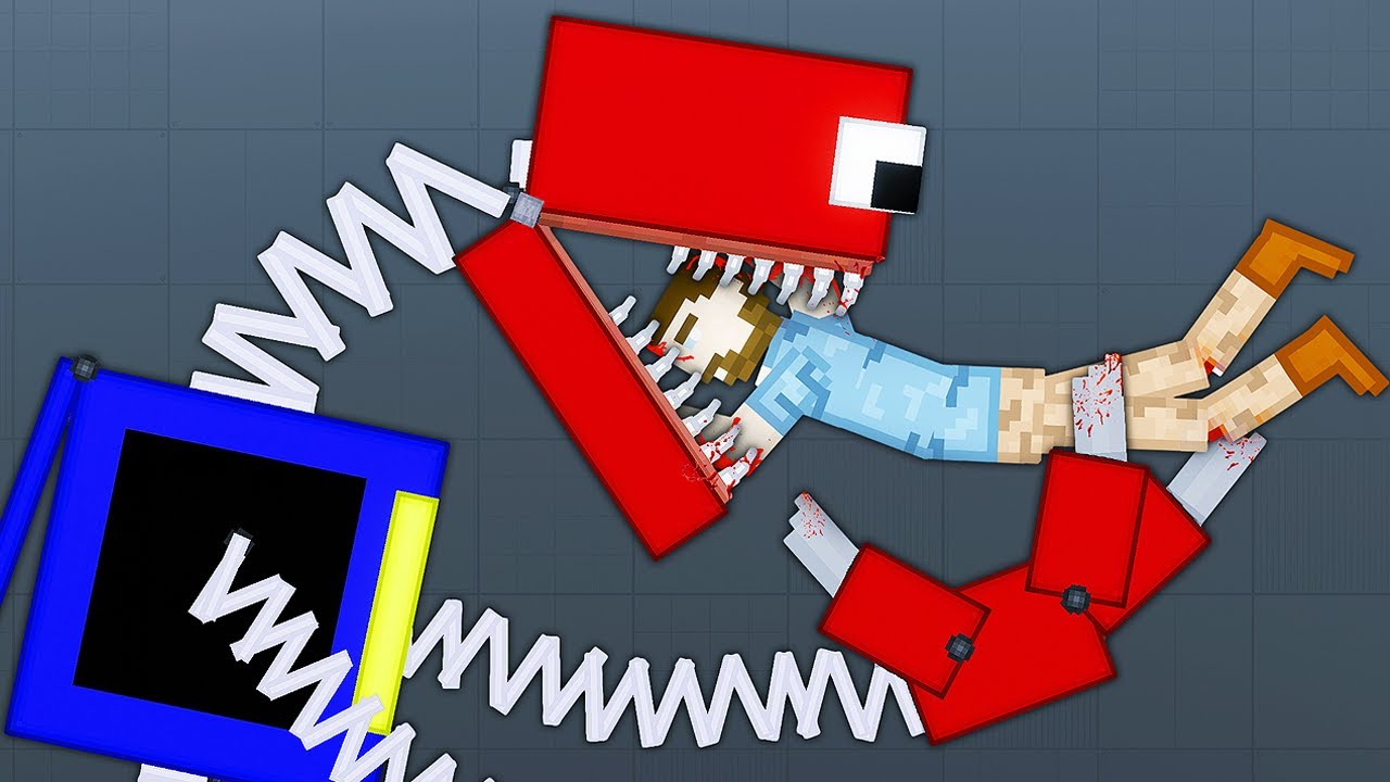 Boxy Boo from Project Playtime EATS Ragdolls - People Playground Mods
