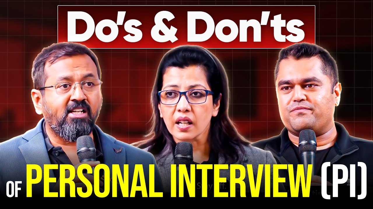 Doing this in PI (Almost) GUARANTEES IIM & Top B-Schools || CAT Personal Interview Do's & Don'ts
