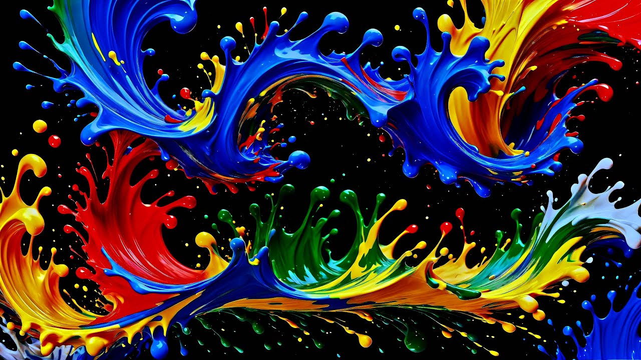 Background for Empty Rooms • Haunting Liquid Motion Screensaver 4K