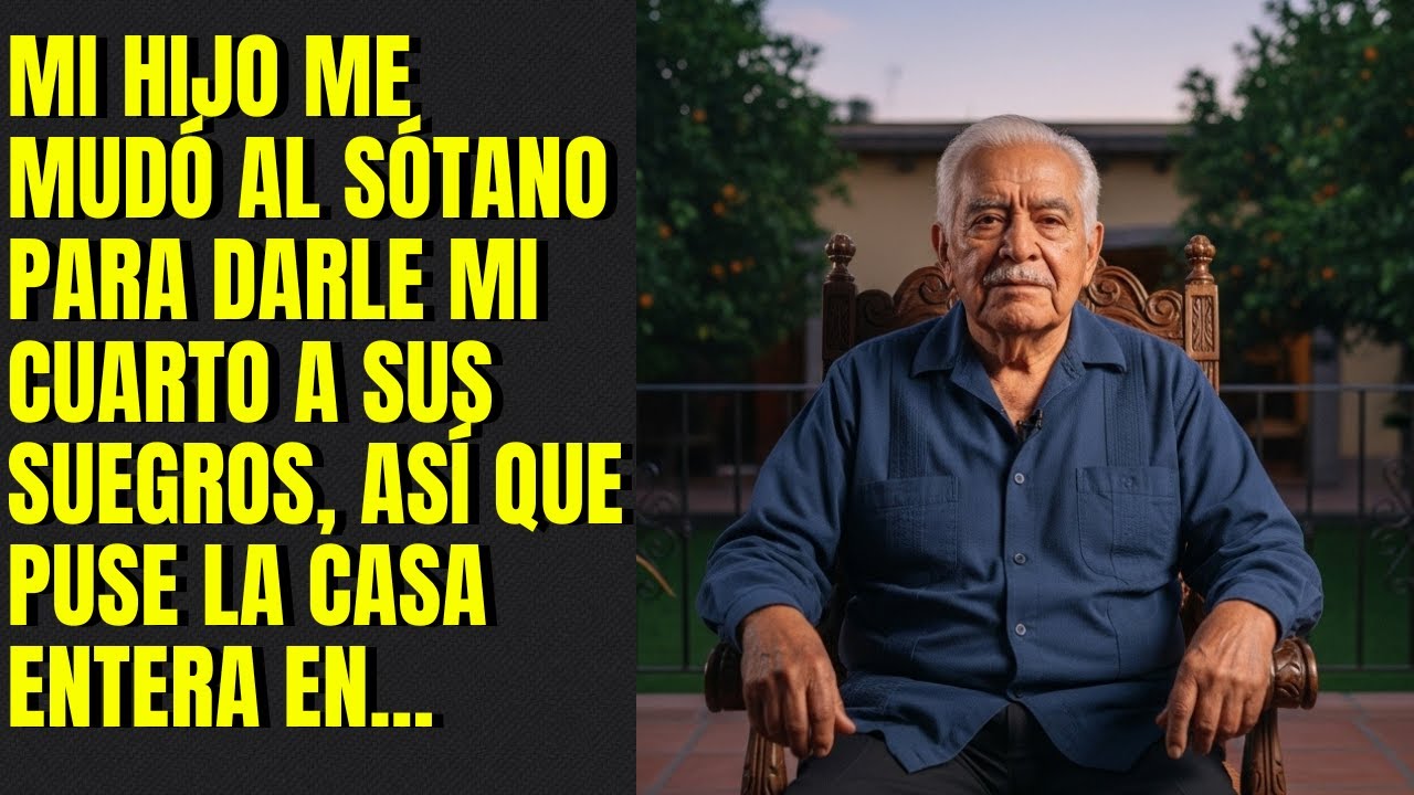 Mi hijo me mudó al sótano para darle mi cuarto a sus suegros, así que puse la casa entera en...