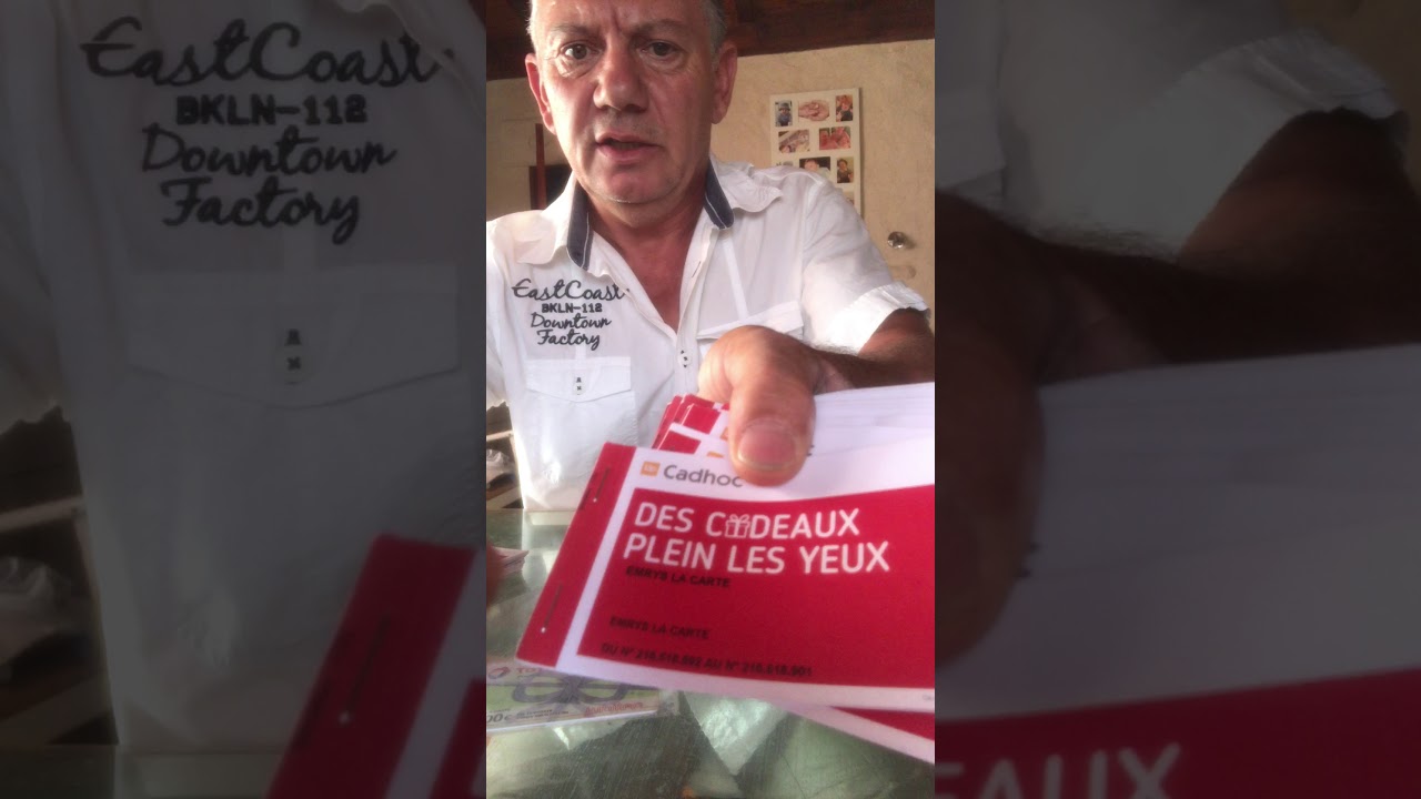 Livraison Chèques Cadhoc et cartes Total