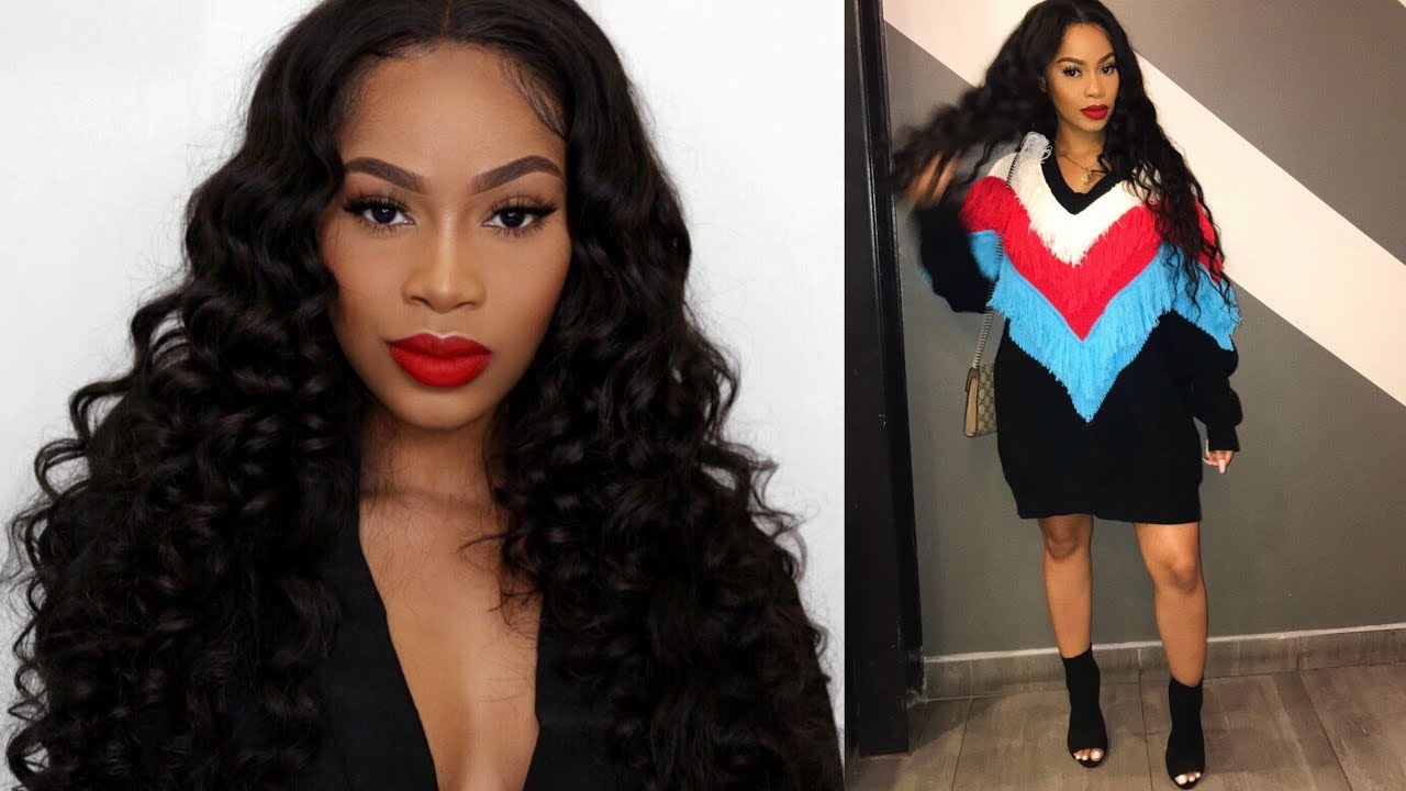 GRWM | Makeup, Hair, Outfit! Bold Red Lips & Holiday Wand Curls