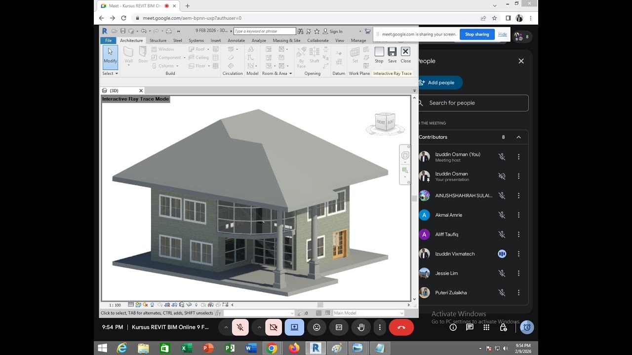Kursus Sijil REVIT Training Course Malaysia - Membina Bangunan 2 Tingkat REVIT Tutorial