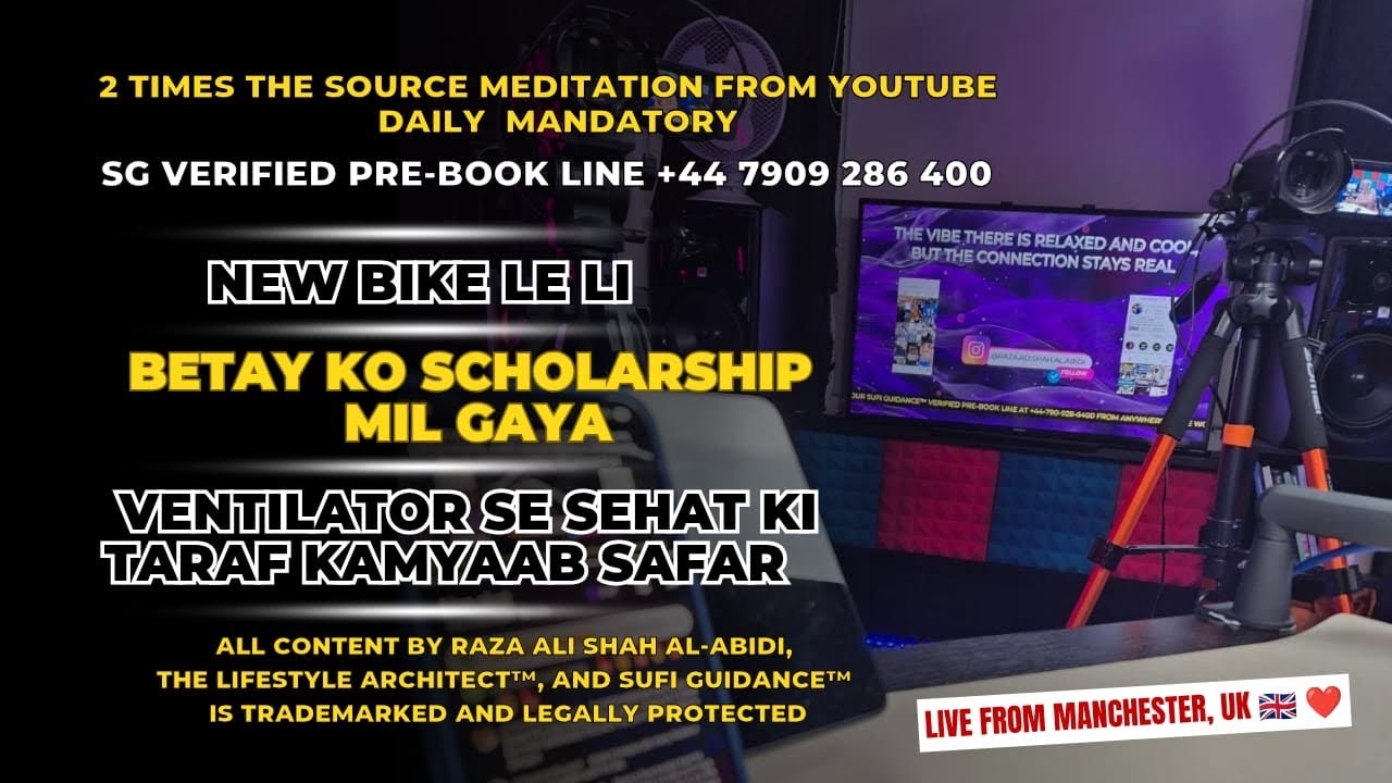 Sufi Guidance Free Clinic I Live Podcast No: 1238 | Raza Ali Shah Al-Abidi The Lifestyle Architect&trade;