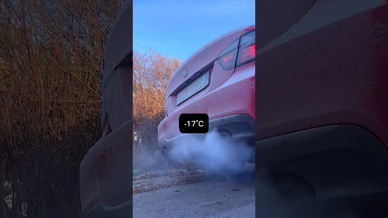 BMW 335d Cold Start -17C | #coldstart #bmw #335d
