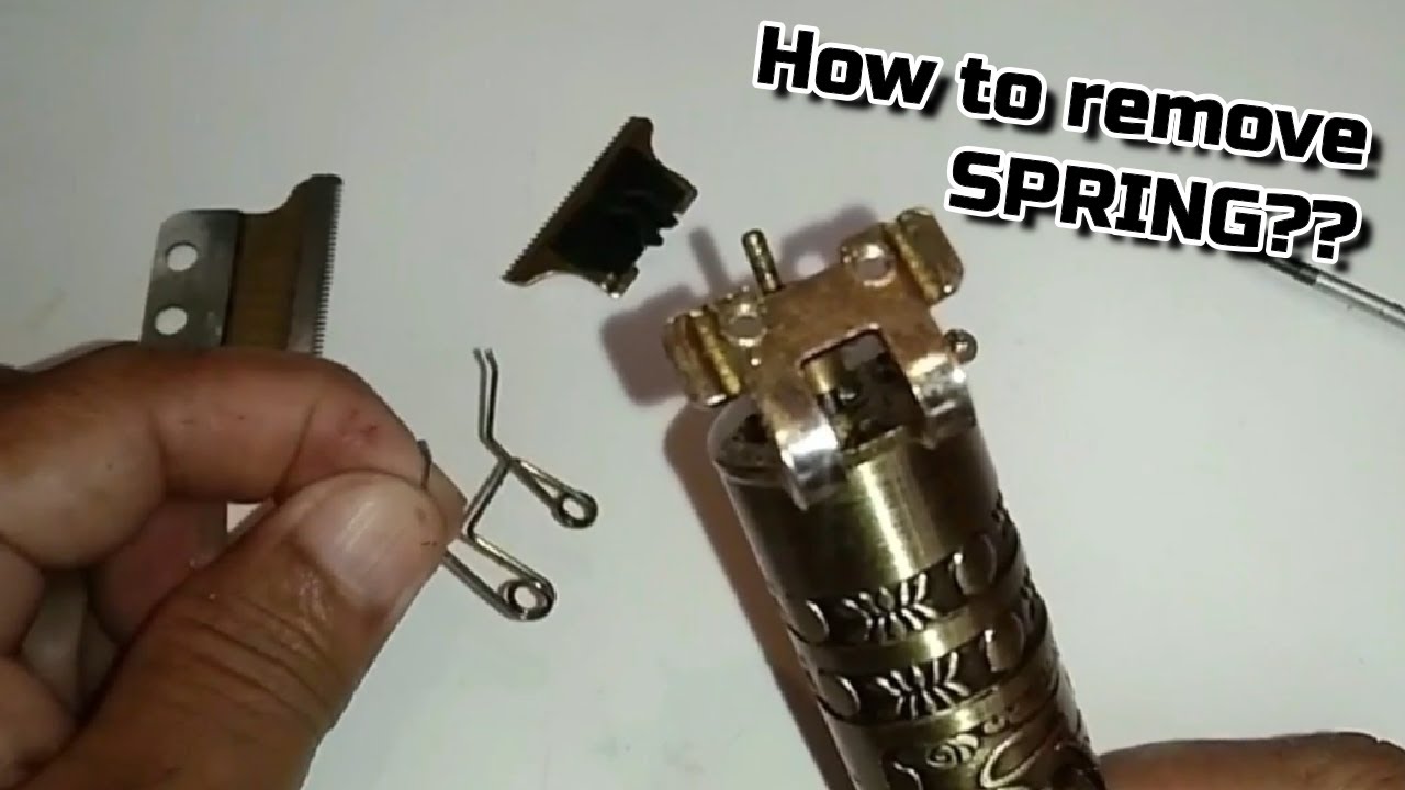 vintage t9 trimmer, spring removing tips