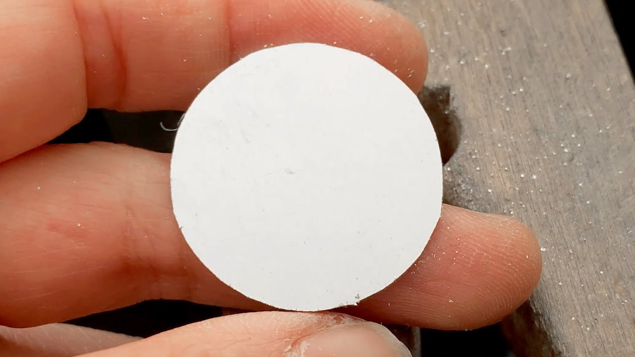 Hand Sawing a Circle from a Metal Sheet, ASMR Metal Cutting
