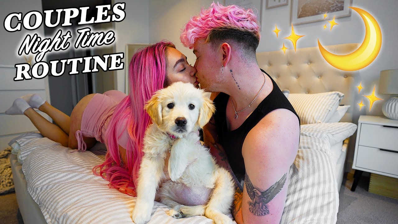 Couples Cute Night Routine *WITH OUR PUPPY*