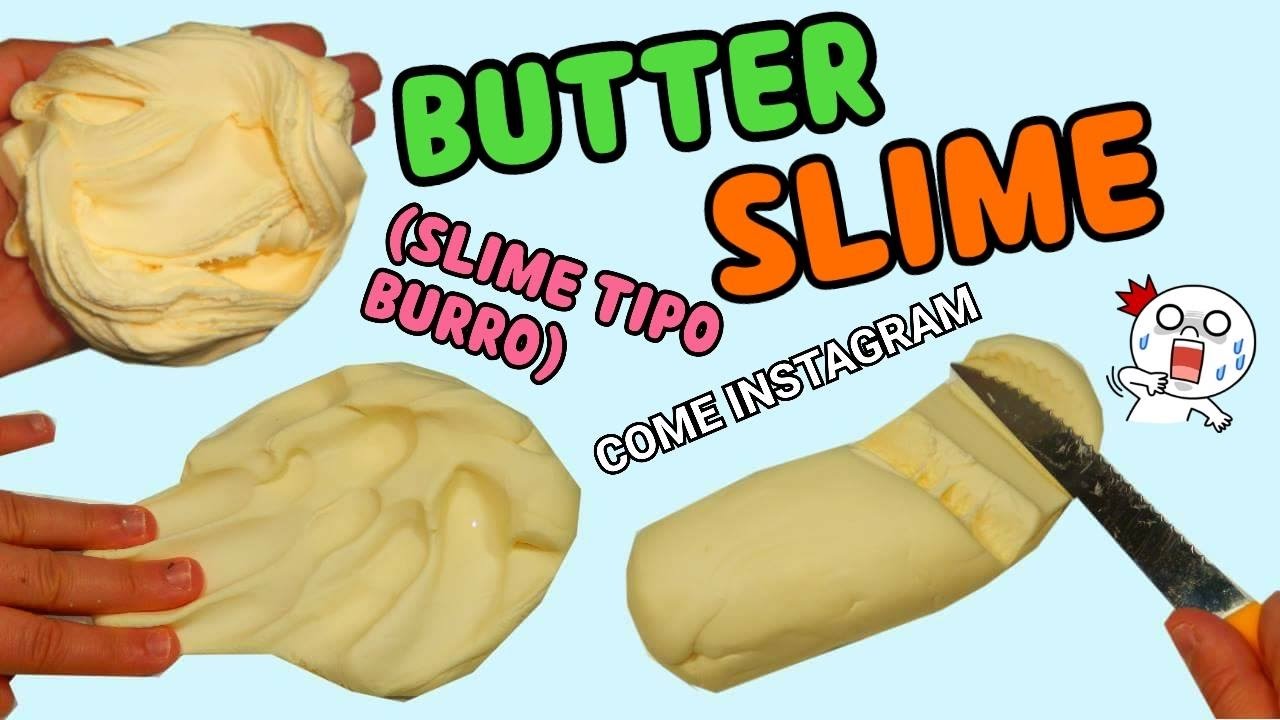BUTTER SLIME (SLIME TIPO BURRO) Super MORBIDO! COME INSTAGRAM +ASMR SLIME || Iolanda Sweets
