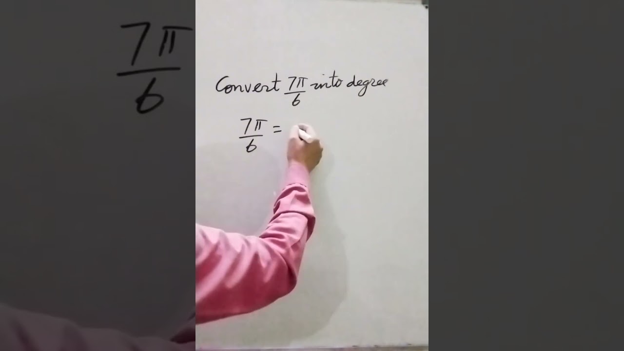How to convert Radian into Degree Trigonometric Functions #shorts #viralshorts