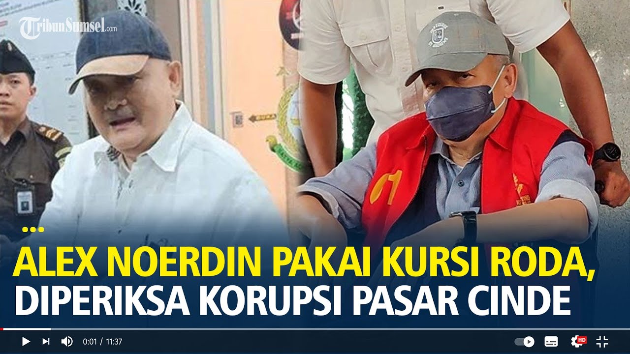 Alex Noerdin Pakai Kursi Roda, Eks Gubernur Sumsel Diperiksa Korupsi Pasar Cinde Palembang