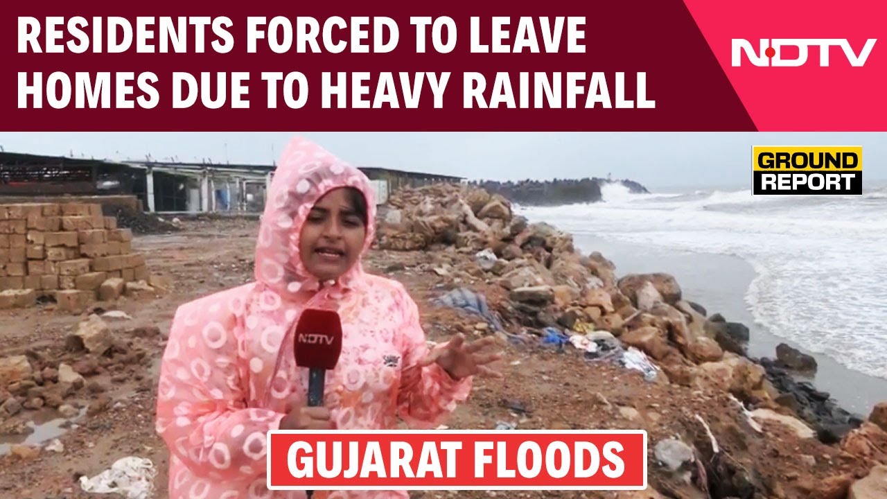 Gujarat Floods | Junagadh: Residents Forced To Leave Homes Due To Heavy Rainfall, Key Port Shut