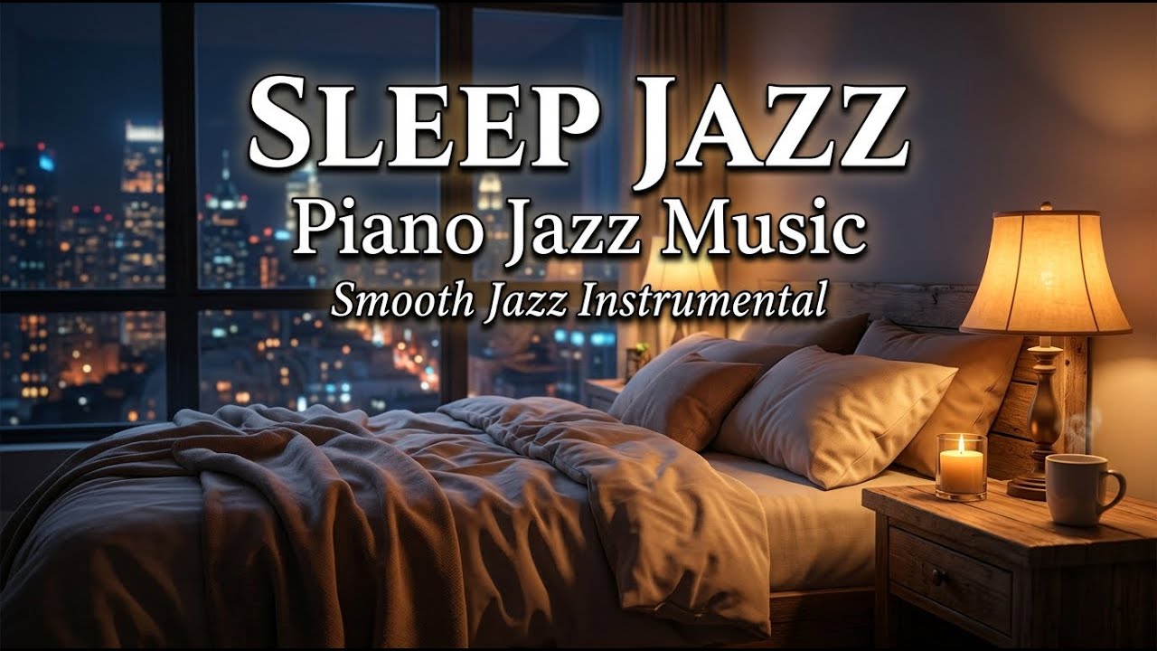 Rainy City Window Jazz | Relaxing Piano Jazz for Deep Sleep and Calm Mind