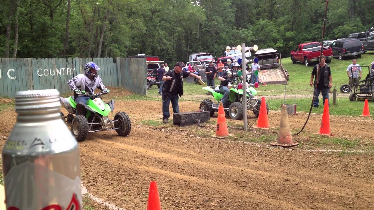 KFX400 (me, far lane) vs KFX450r