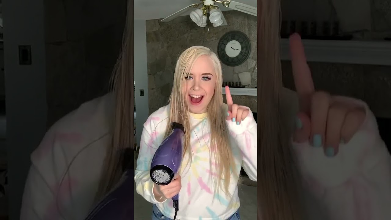 HOW TO DRY YOUR HAIR WITHOUT HEAT 🤯 #SHORTS