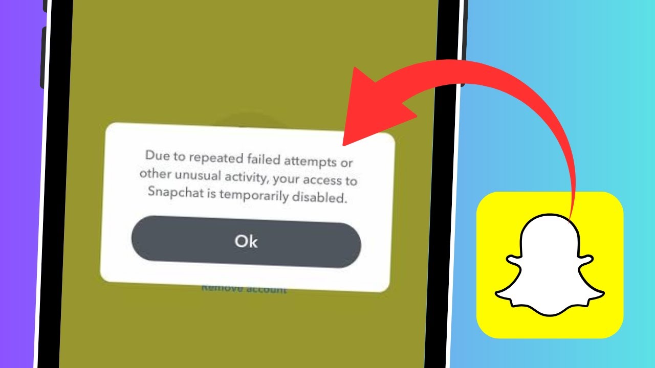 Snapchat Login Temporarily Disabled | Due To Repeated Failed Attempts Or Other Unusual Activity|ss06