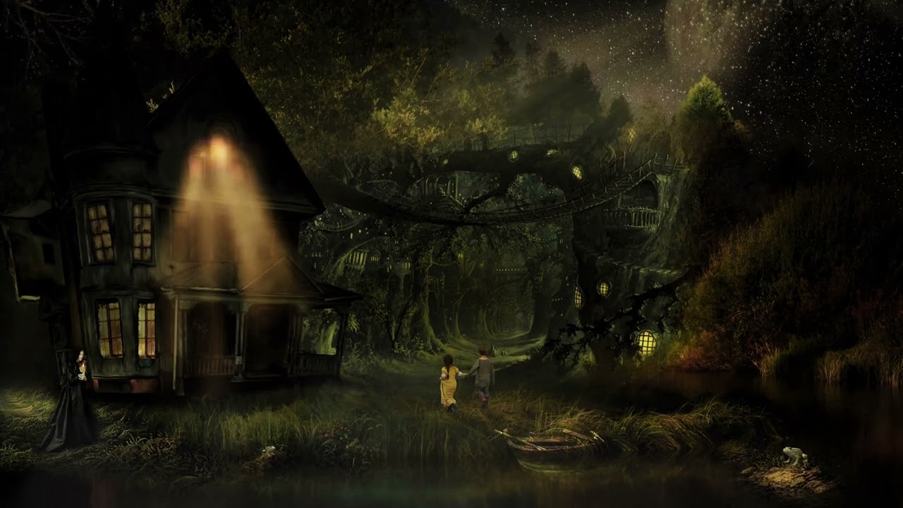 A Witch’s Hut 🧙‍♀️ — 🌳 Dark Enchanted Forest Mystical Ambience 🦌