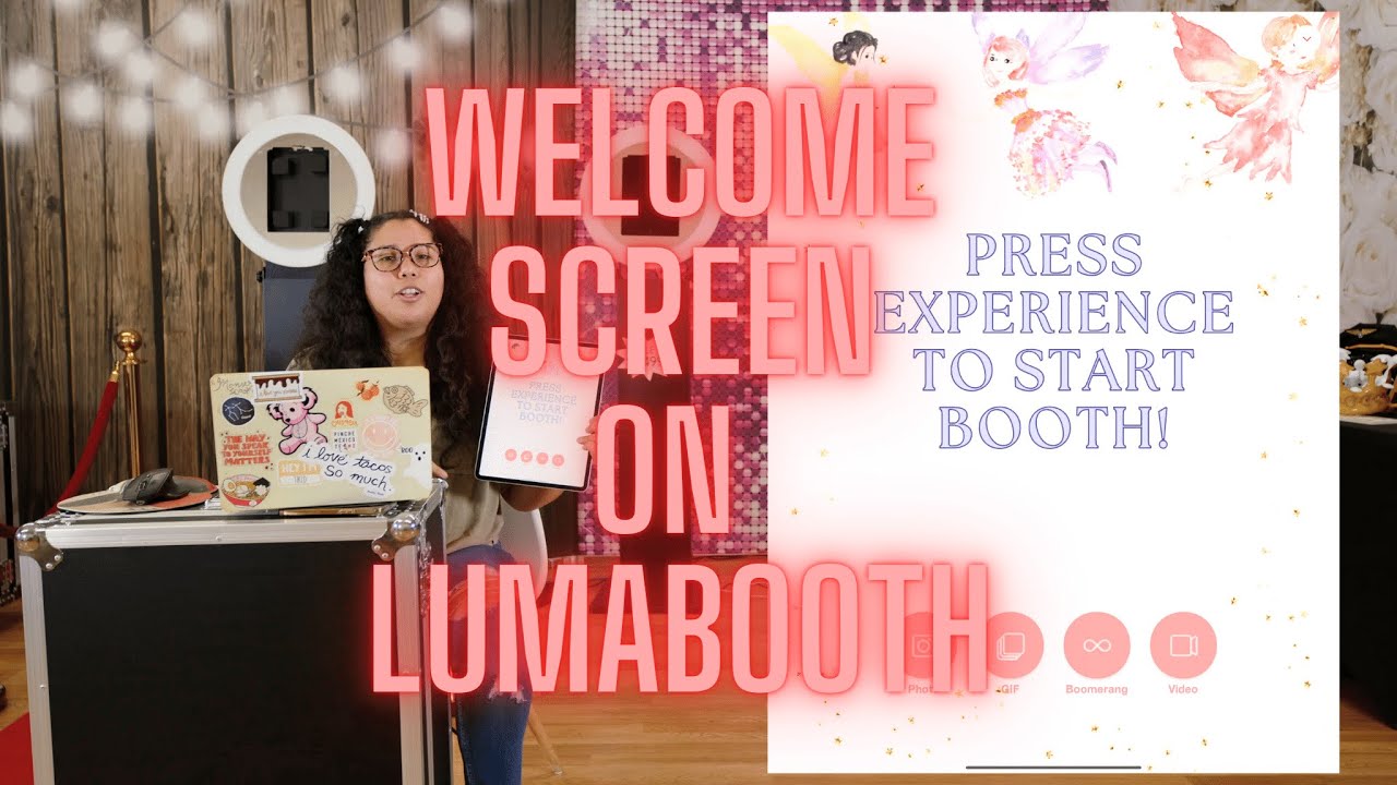 Как создать собственный приветственный экран в программе для фотобудки LumaBooth на iPad