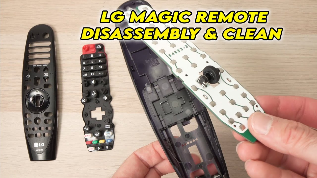 Как разобрать пульт LG Magic Remote для его чистки