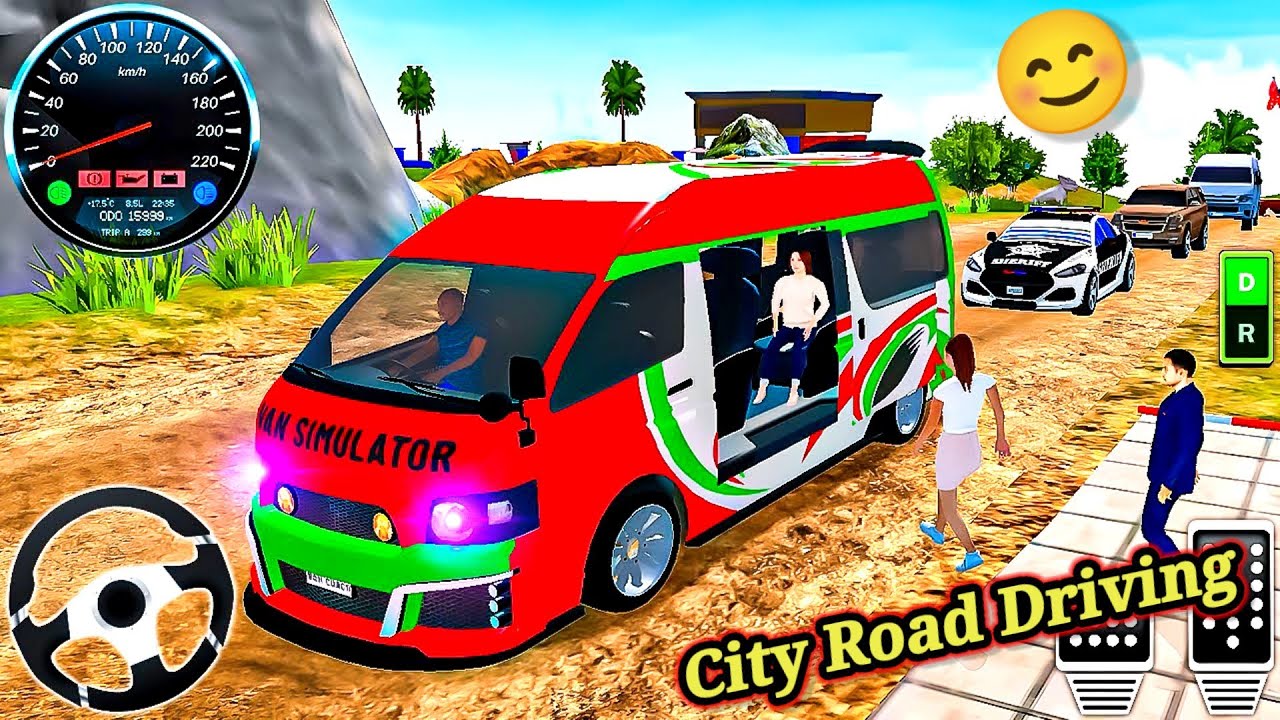 Urban Adventures: Crazy City Van Driving Simulator Gameplay | City Taxi Driver Simulator 2025! 