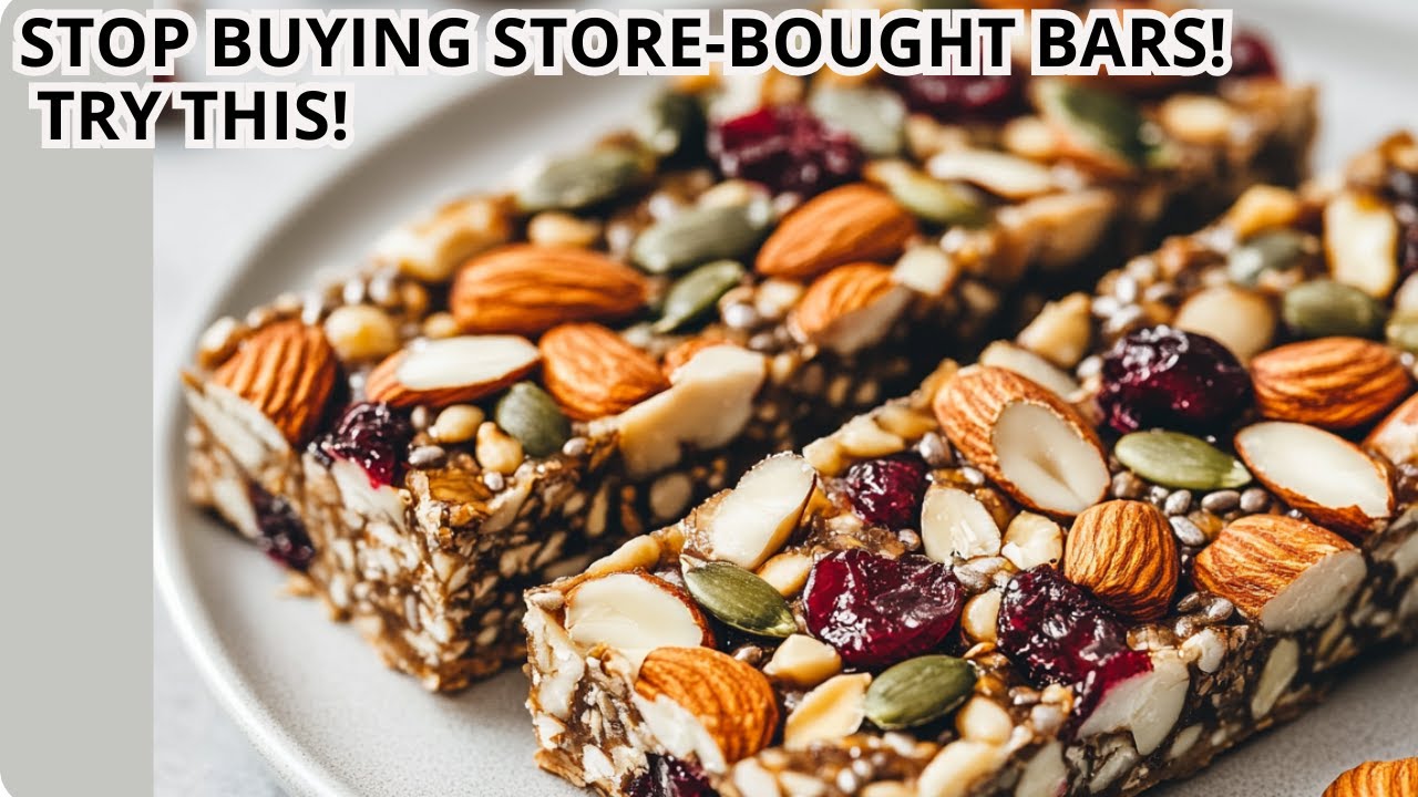 No Bake Nut & Seed Bars – Healthy, Crunchy & Delicious!