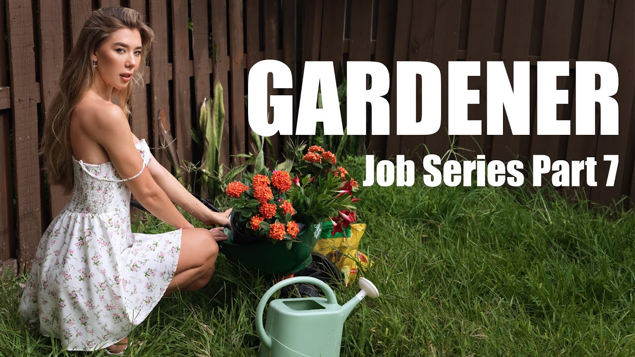 Gardener Photoshoot | Chic Yard Cleanup with Mira Shape