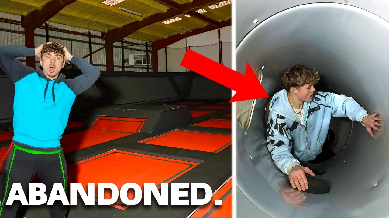 We Got Inside An Abandoned Trampoline Park!