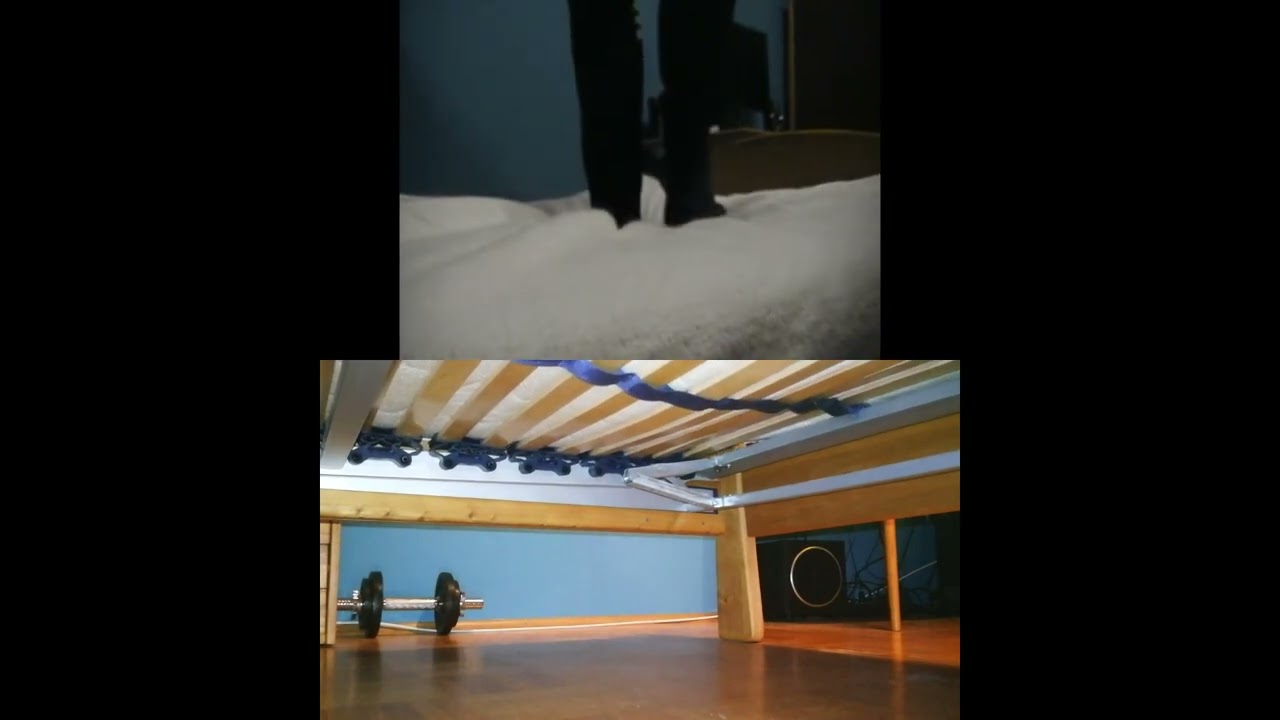 Jumping on bed