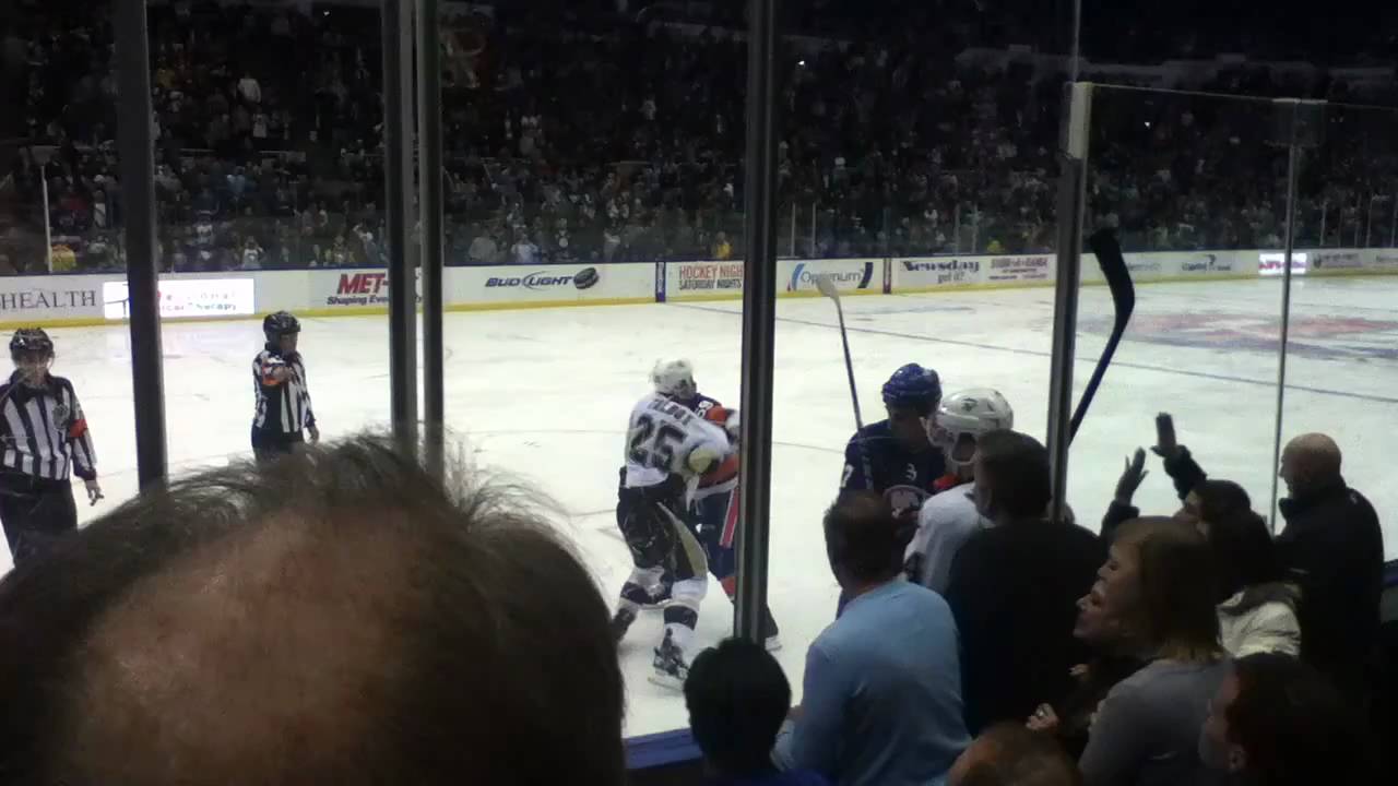 New York Islanders vs Pittsburgh Penguins Line Brawl