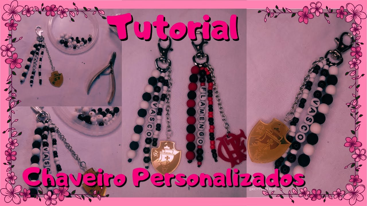 Como fazer chaveiro personalizado de miçangas 🥰️🥰️
