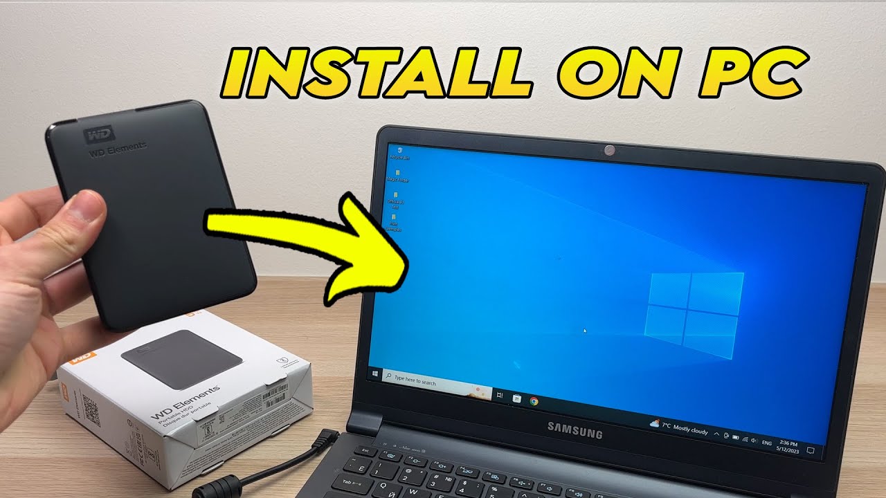 WD Elements Hard Drive: How to install on PC Windows Computer- Full Setup