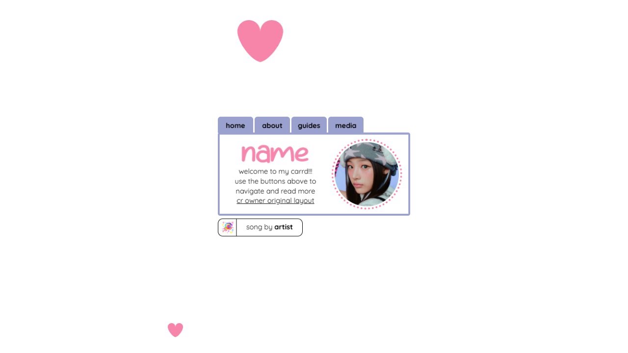 so cute and pretty carrd tutorial!