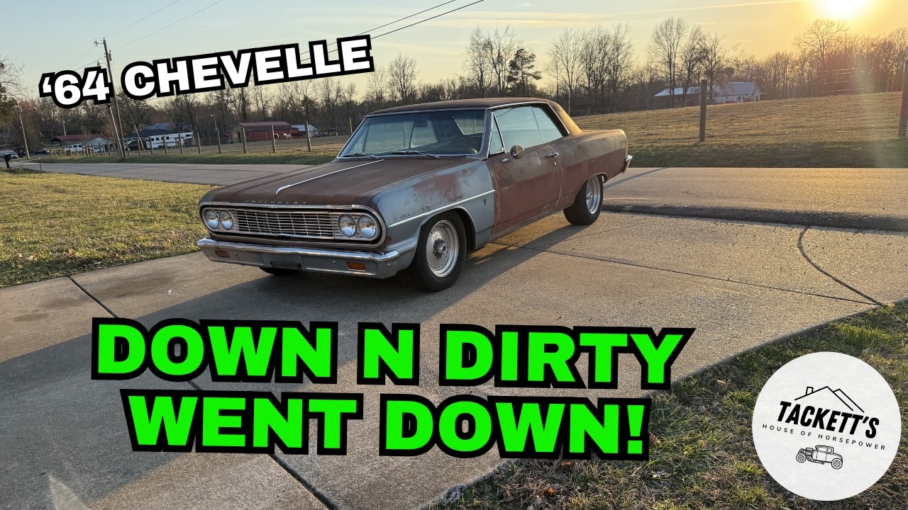 Chevrolet Chevelle 1964 года на 7 цилиндрах | Down N Dirty Went DOWN!!
