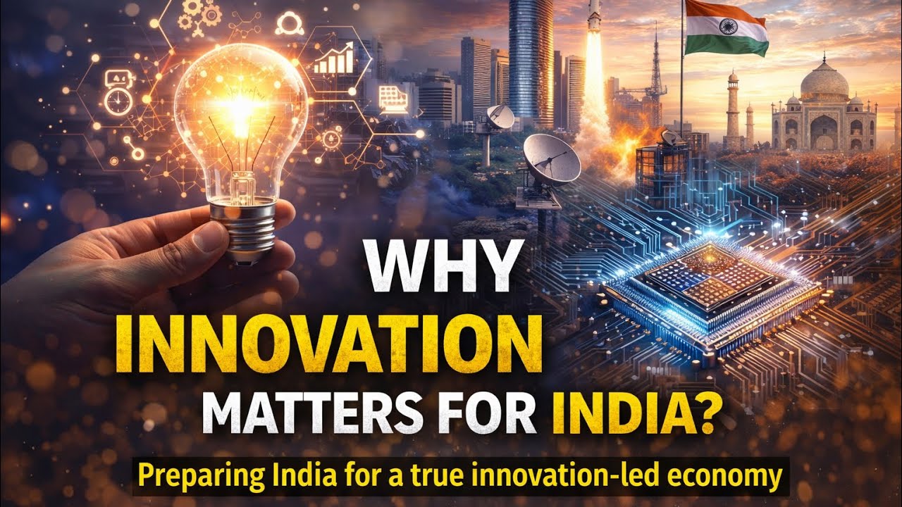 Why Innovation Matters for India | Building an Innovation-Led Economy | R&D and Technology #upsc2026