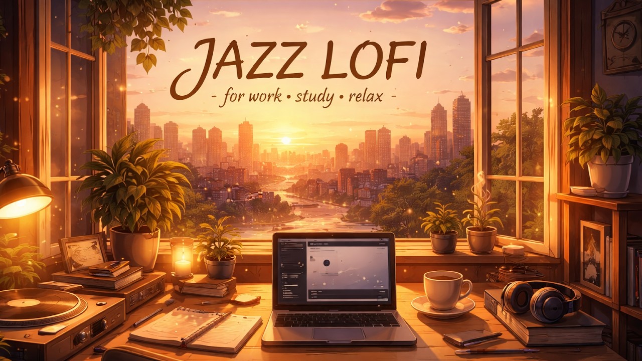 2hours Jazz LOFI Deep Focus Ambient Music for Study and Work