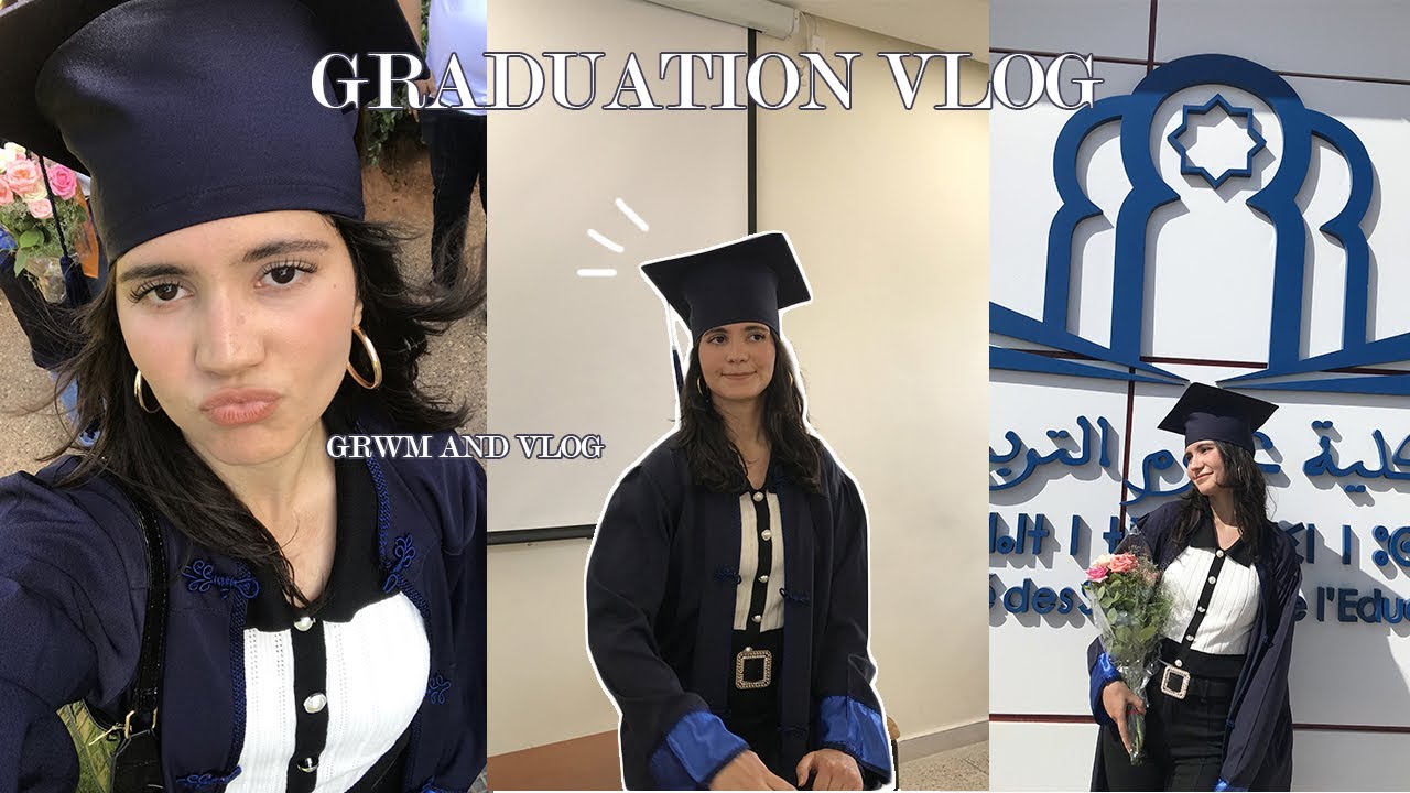أجيو حضرو معايا للتخرج ديالي من الجامعة 💃👩‍🎓 GRWM & UNIVERSITY GRADUATION VLOG