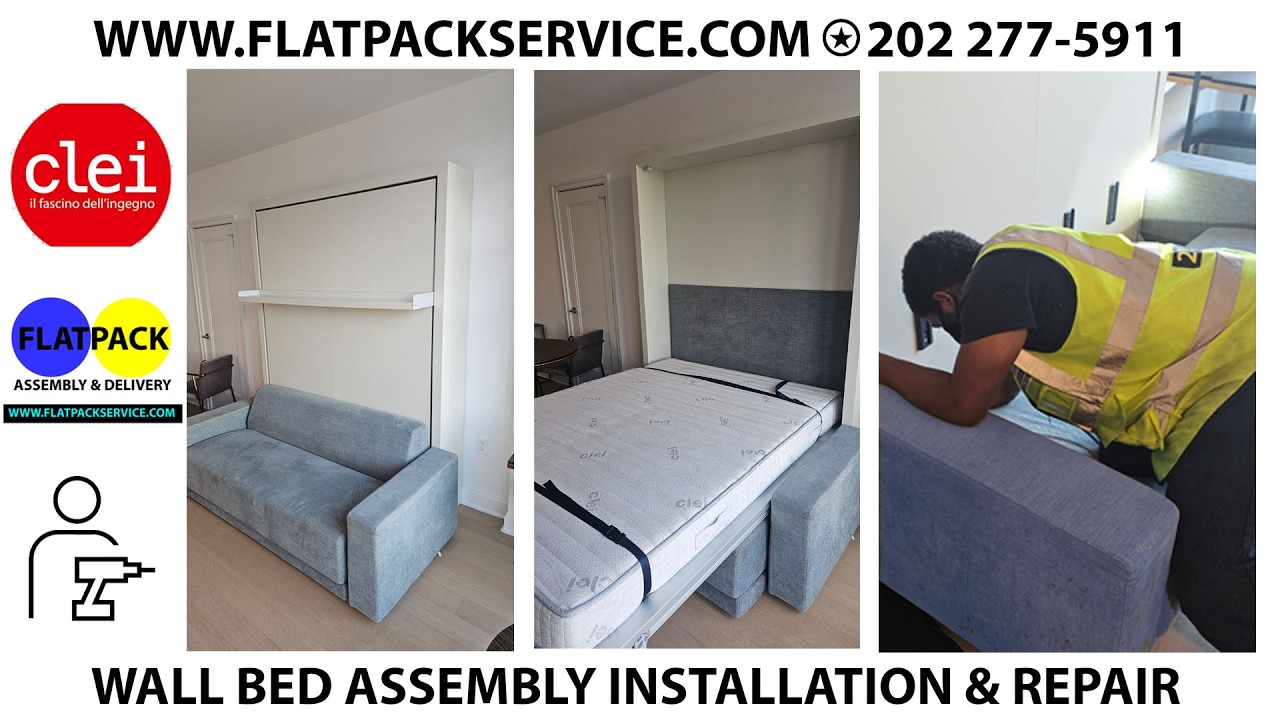 🟤🟢 $499*MURPHY BED ASSEMBLY INSTALLATION SERVICE WASHINGTON DC ✪ @FLATPACKSERVICE.COM ✪ #OSLO