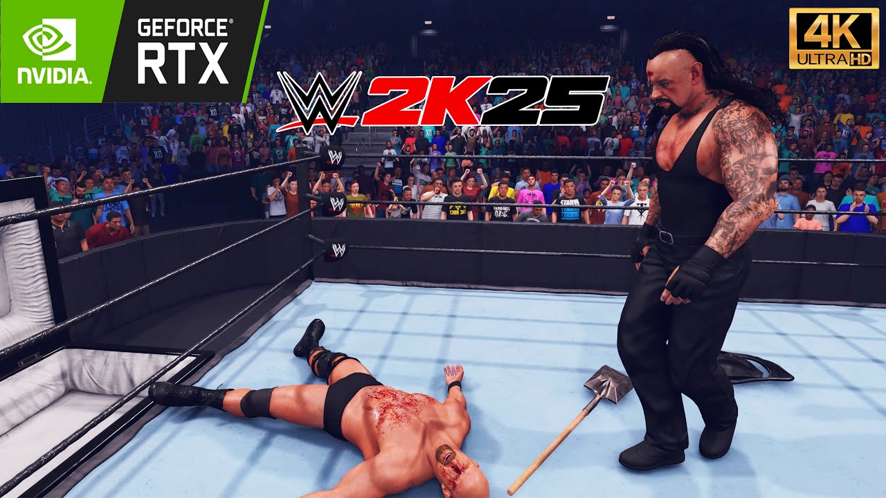 WWE 2K25 - Two Legends. One Casket. Undertaker vs Steve Austin (4K60fps)